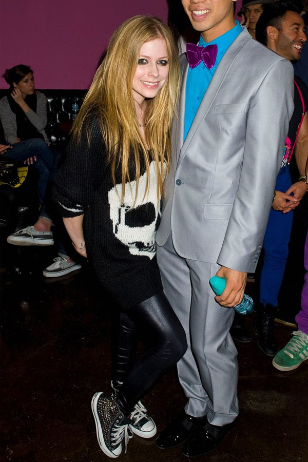 Avril Lavigne at Just Jared 30th birthday bash held at Pink Taco Sunset Strip