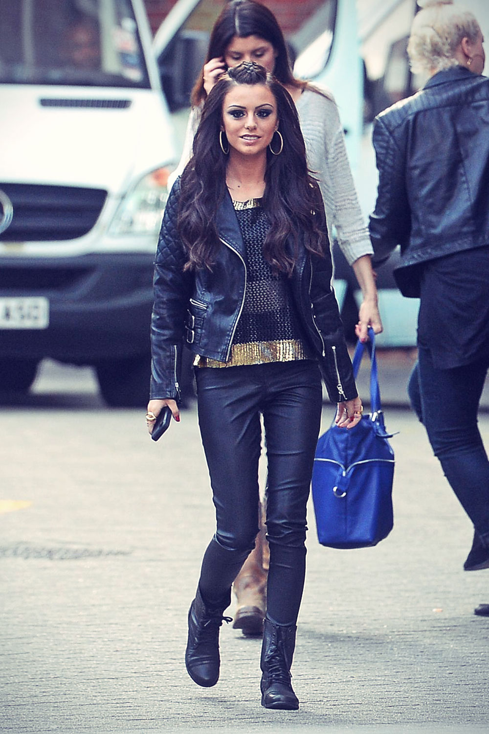 Cher Lloyd seen arriving at SONY HQ for her album listening party