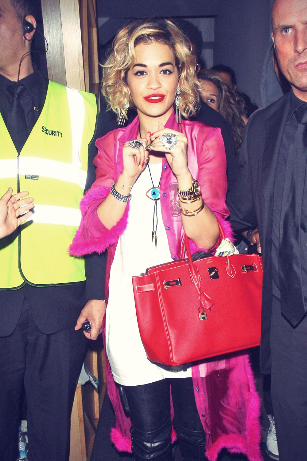 Rita Ora leaves DSTRKT