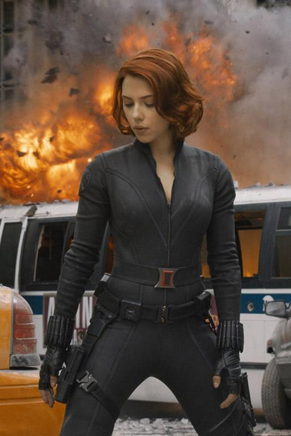 Scarlett Johansson The Avengers promotional pics