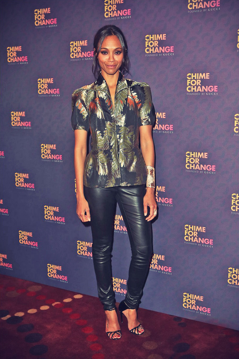 Zoe Saldana at the Chime For Change: The Sound Of Change